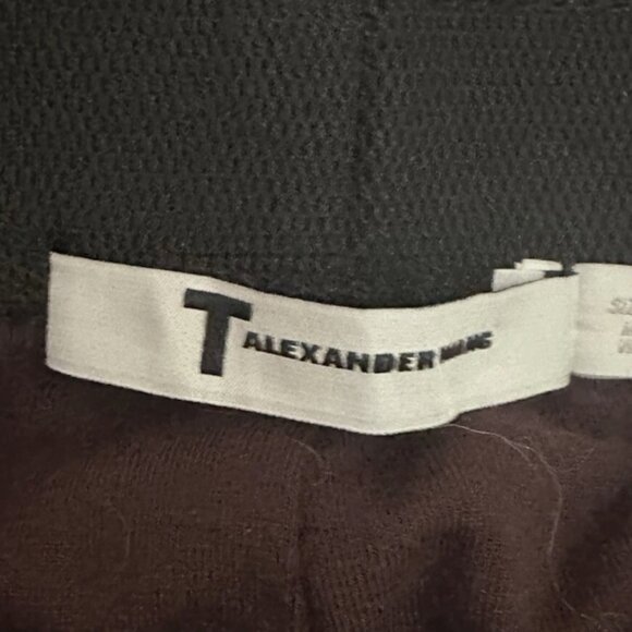 T BY ALEXANDER WANG Twist Burgundy Stretch Modal Skirt Size Small - Picture 5 of 7
